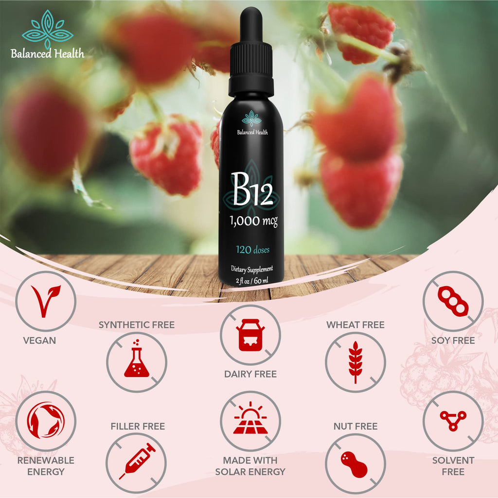 Balanced Health B12 1000 mcg Methylcobalamin Sublingual Drops - 120 Servings - image 7