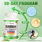 Ashenutri NMNH Supplement NAD+ Support - 120 Capsules - image 5