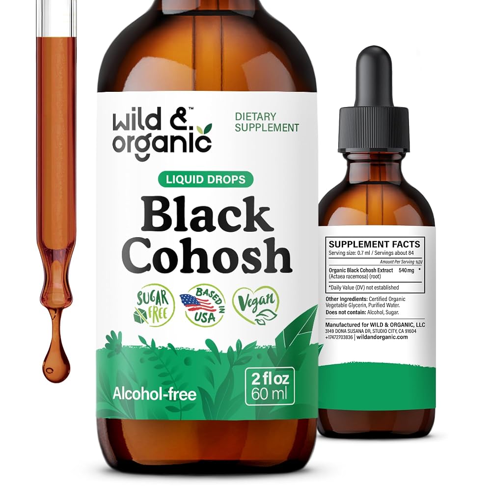 Wild & Organic Black Cohosh Supplements - Menopause Supplements
