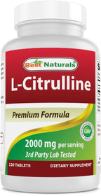 Best Naturals L-Citrulline 2000mg/Serving - Non-GMO - Gluten Free