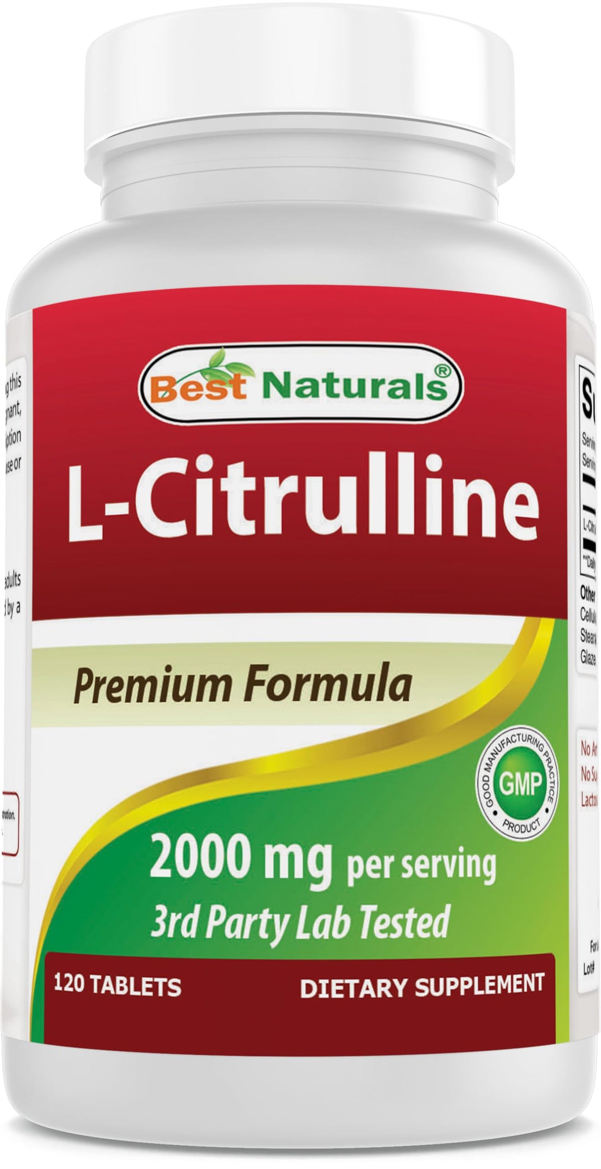 Best Naturals L-Citrulline 2000mg/Serving - Non-GMO - Gluten Free