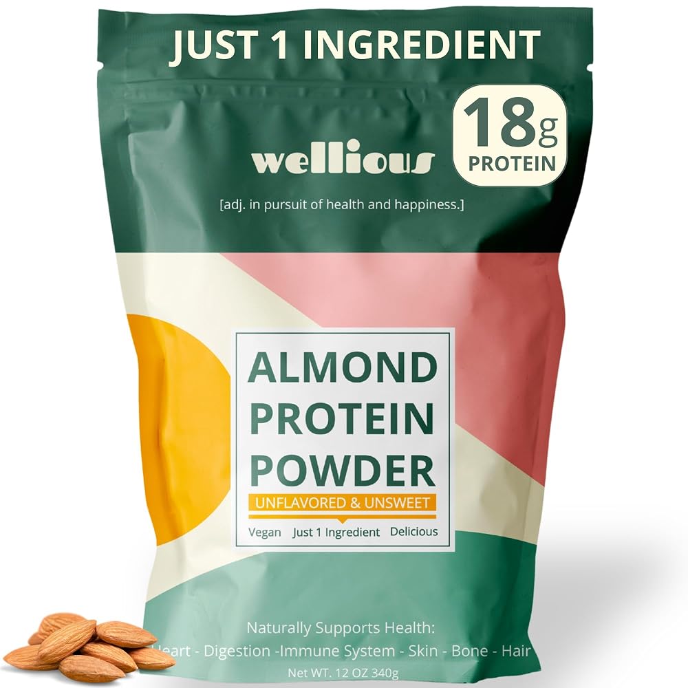 wellious Almond Protein Powder (Vanilla)