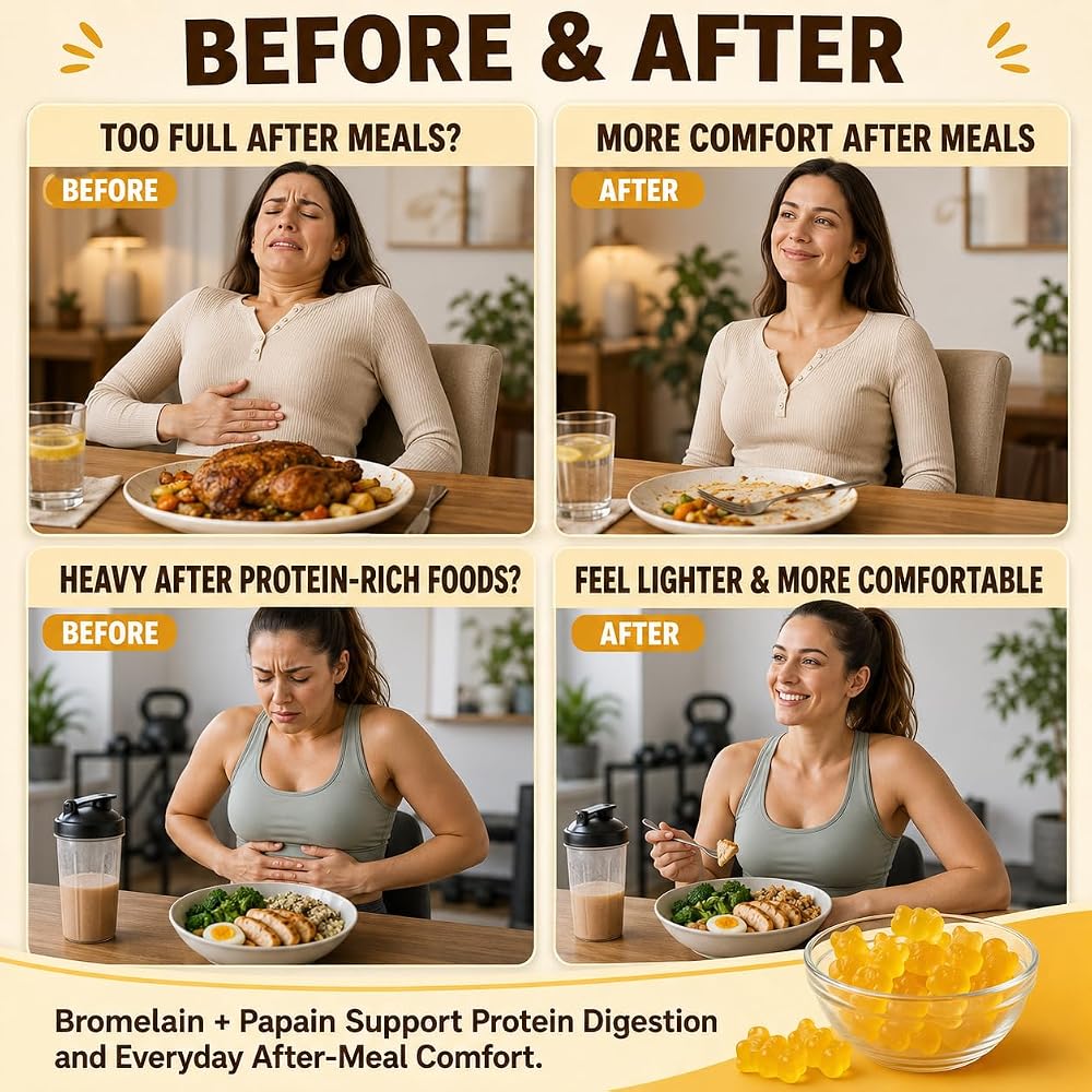 Wellcatcher Bromelain & Papain Gummies 500mg - 60 Count - image 3