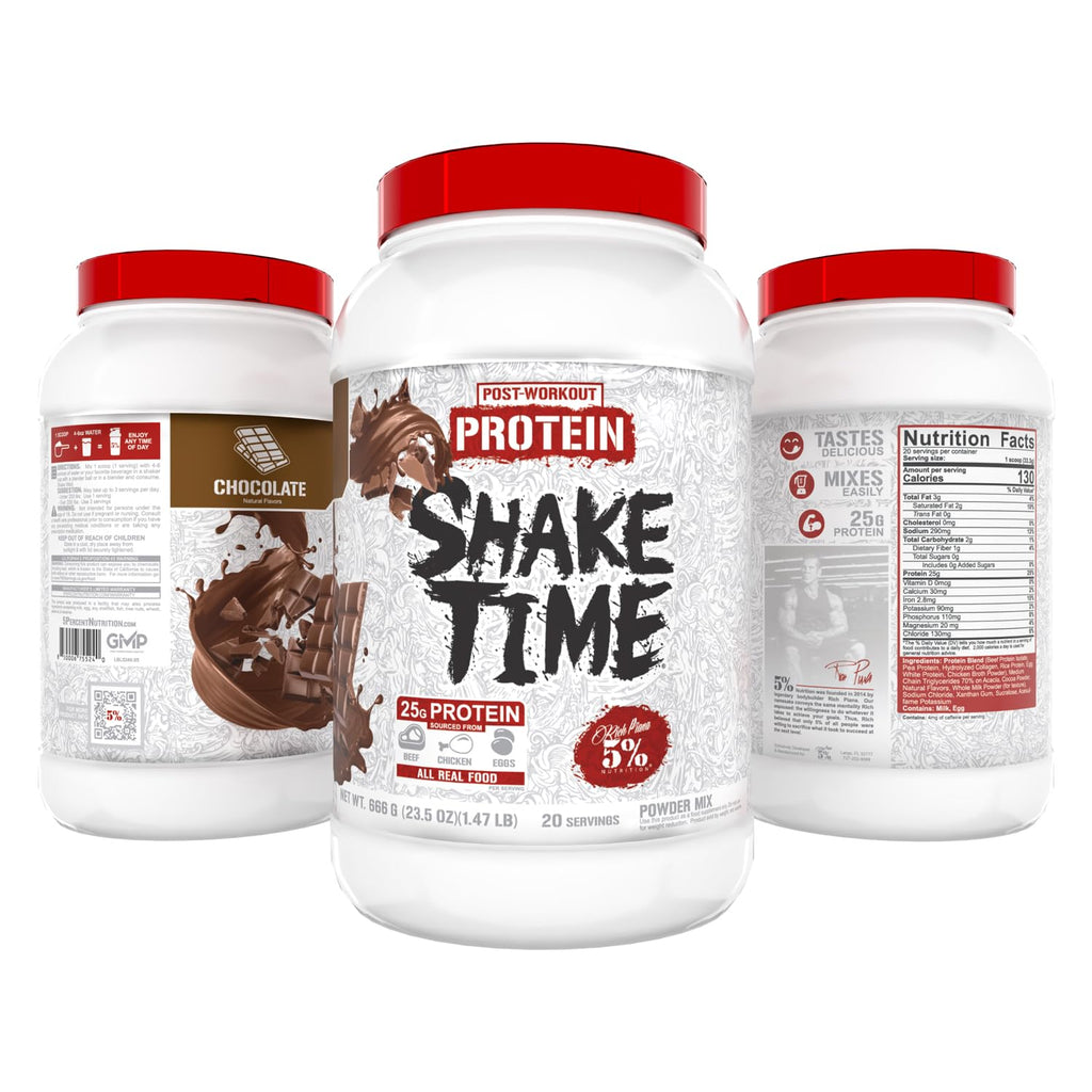 5% Nutrition Shake Time Animal Based Protein Powder