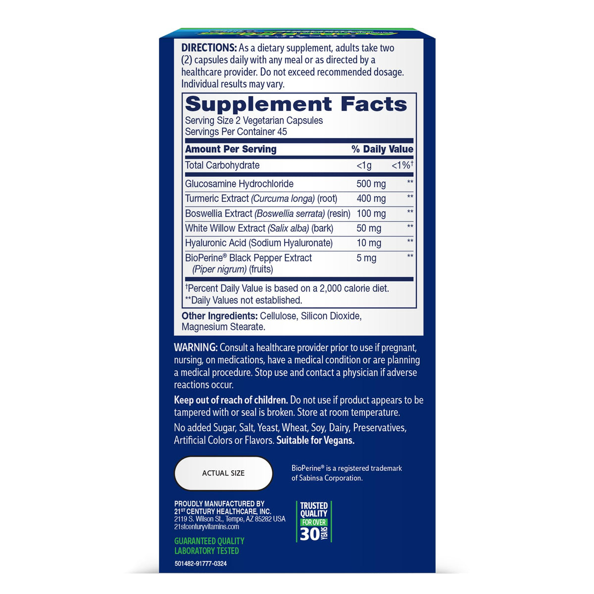 21st Century Arthri-Flex Advantage Plus Turmeric Capsules - 90 Count - image 5