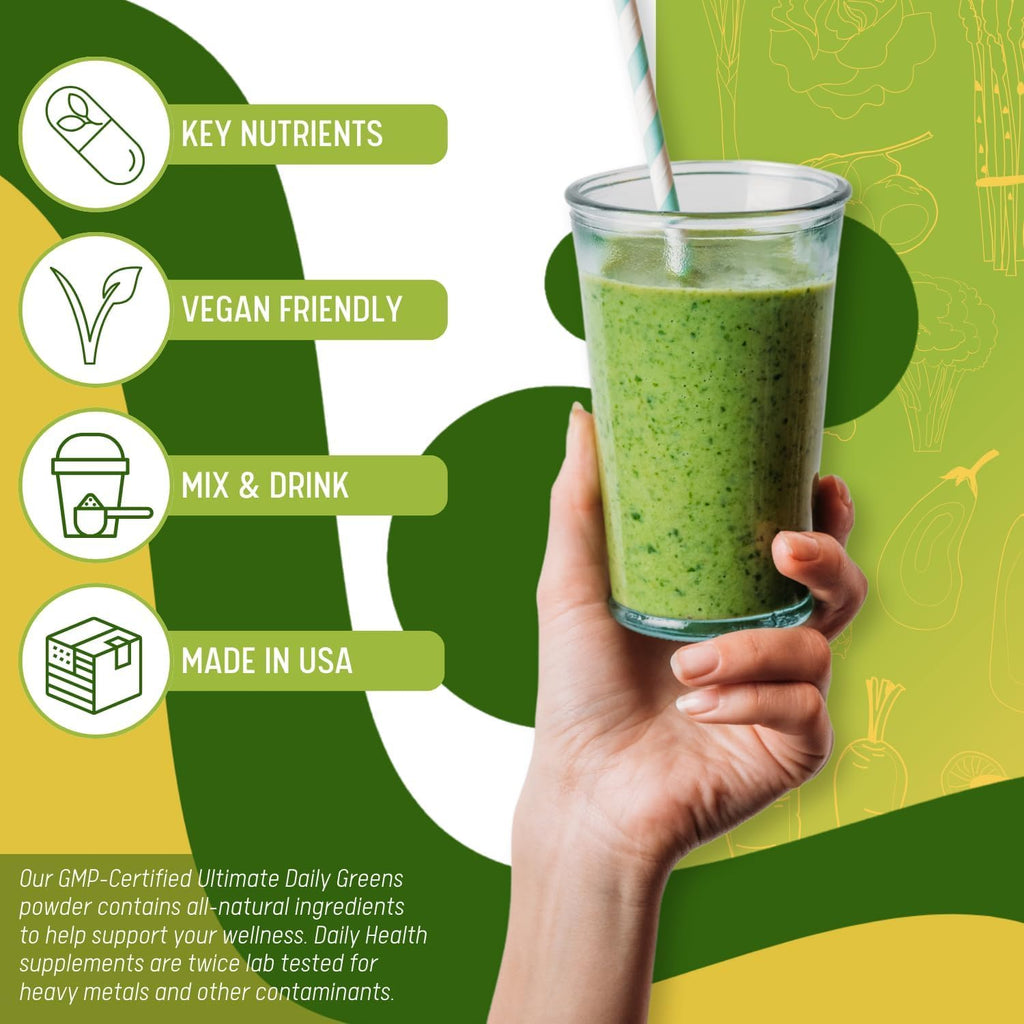 Daily Health Ultimate Greens Powder Immune Support - 3 Pack - image 6