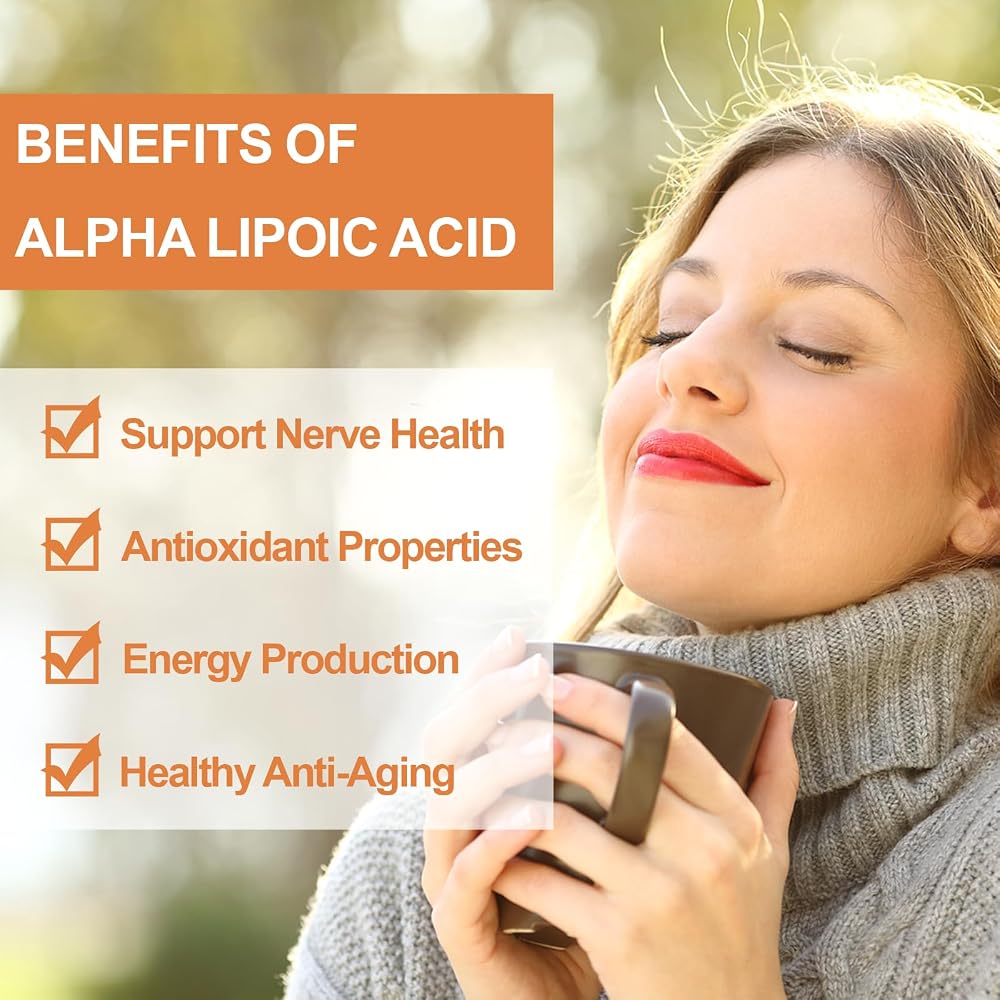 Novafun Alpha Lipoic Acid 600mg Nerve Health Supplement - 60 Capsules - image 4