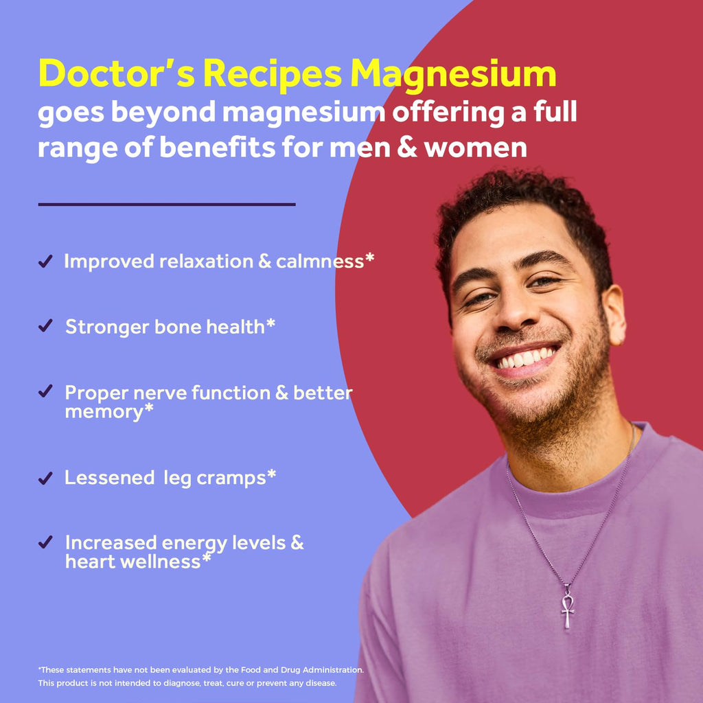 Doctor's Recipes Magnesium Glycinate Supplement - 90 Vegan Capsules - image 3