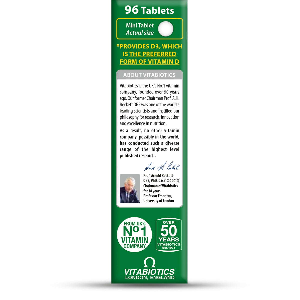Vitabiotics Ultra Vitamin D3 1000 IU - 96 Tablets - image 5
