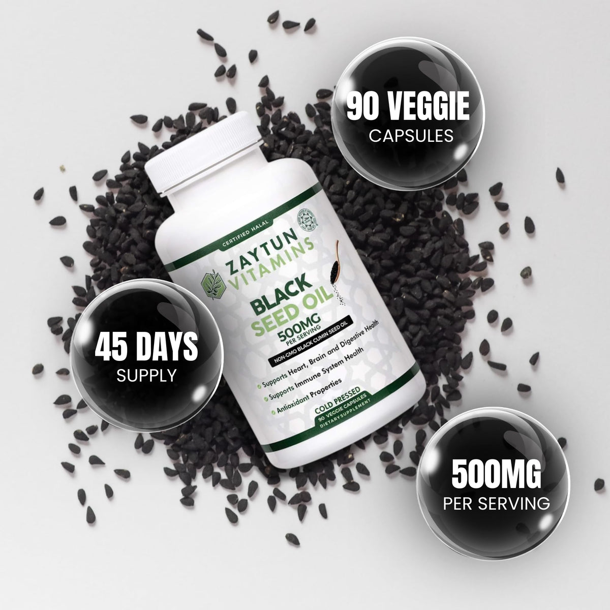 Zaytun Vitamins Halal Black Seed Oil