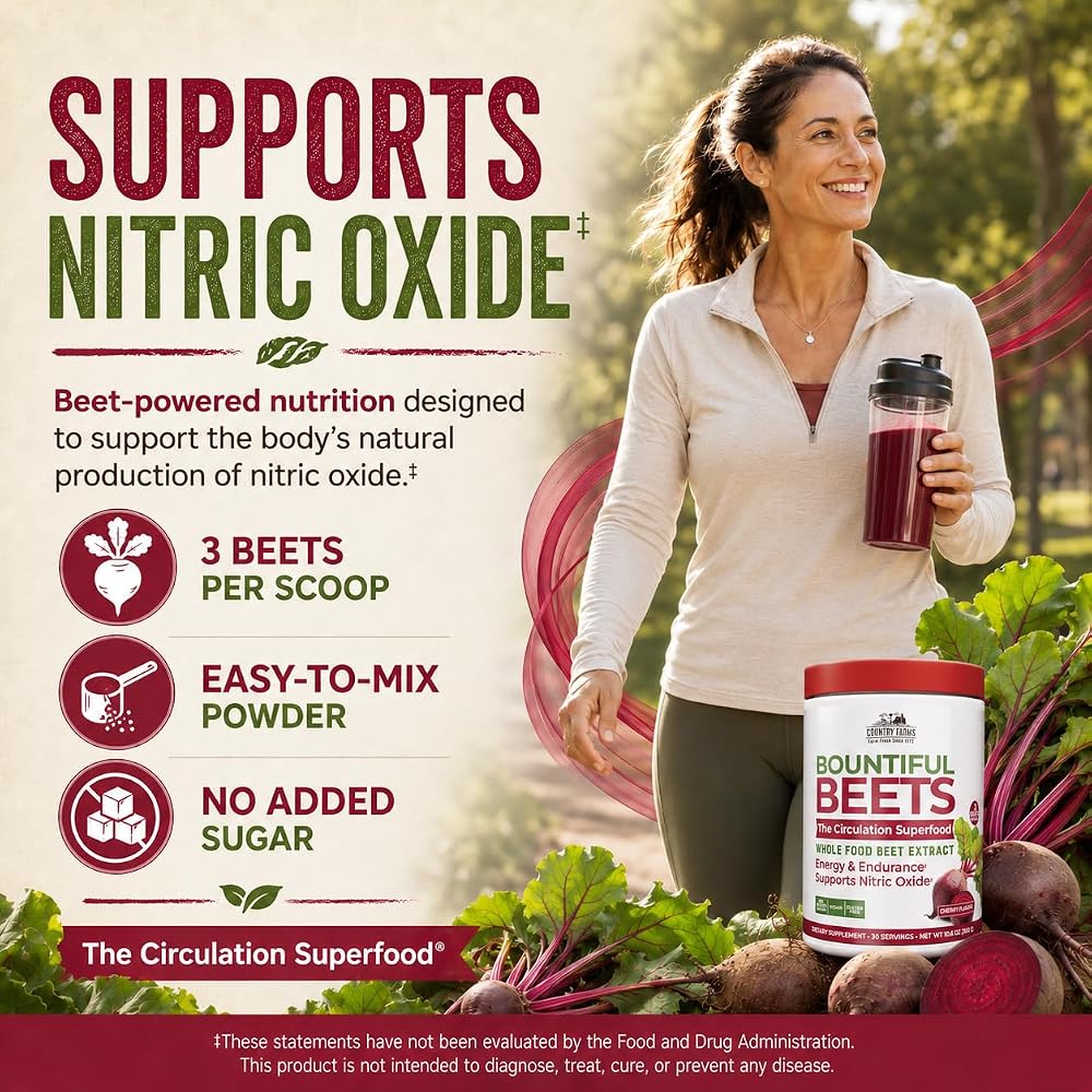Country Farms Bountiful Beets Powder for Circulation - 30 Servings - image 3