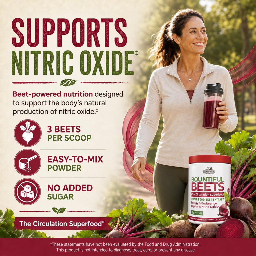 Country Farms Bountiful Beets Powder for Circulation - 30 Servings - image 3