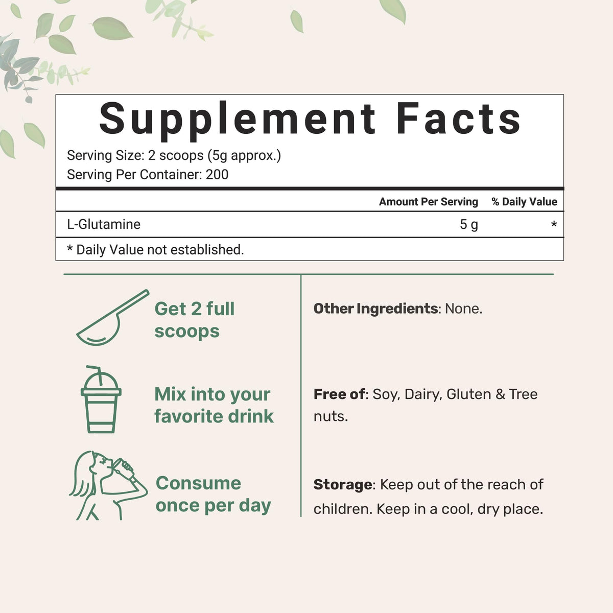 Micro Ingredients Pure L-Glutamine Powder - 35 Ounce - image 3