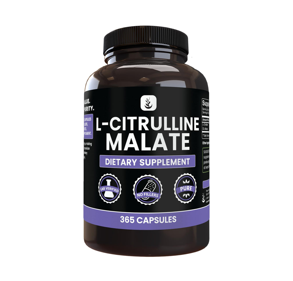 Pure Original Ingredients L-Citrulline DL-Malate - 365 Capsules