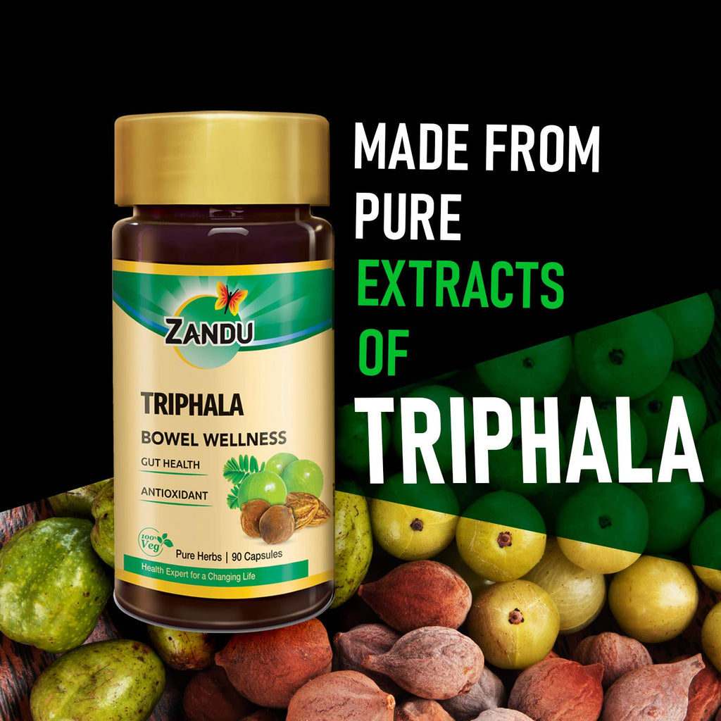 Zandu Triphala Capsules for Digestion & Gut Health - 90 Vegetarian Capsules - image 8