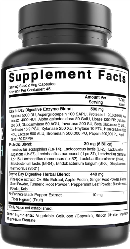 Best Naturals Day-to-Day Digestive Support - 90 Vegetarian Capsules - image 2