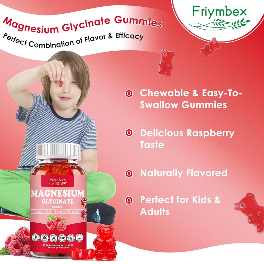 Friymbex Magnesium Glycinate Gummies 500mg - 60 Gummies - image 5