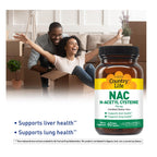Country Life N-Acetyl CYSTEINE 750MG