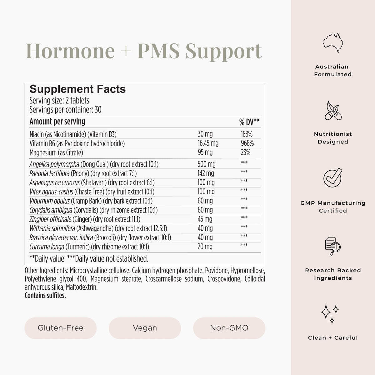 JSHealth Vitamins Hormone Balance & PMS Support - 60 Tablets - image 4