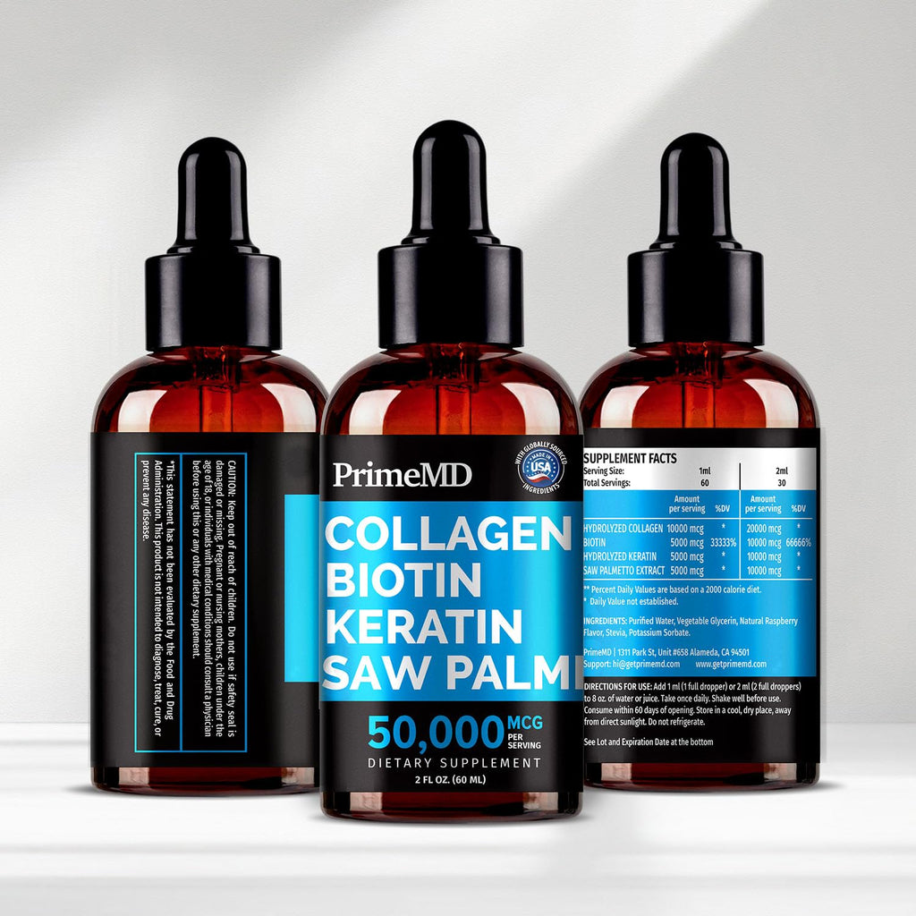 PrimeMD Hair Skin and Nails Vitamins (6810mg) w/Biotin 10000mcg