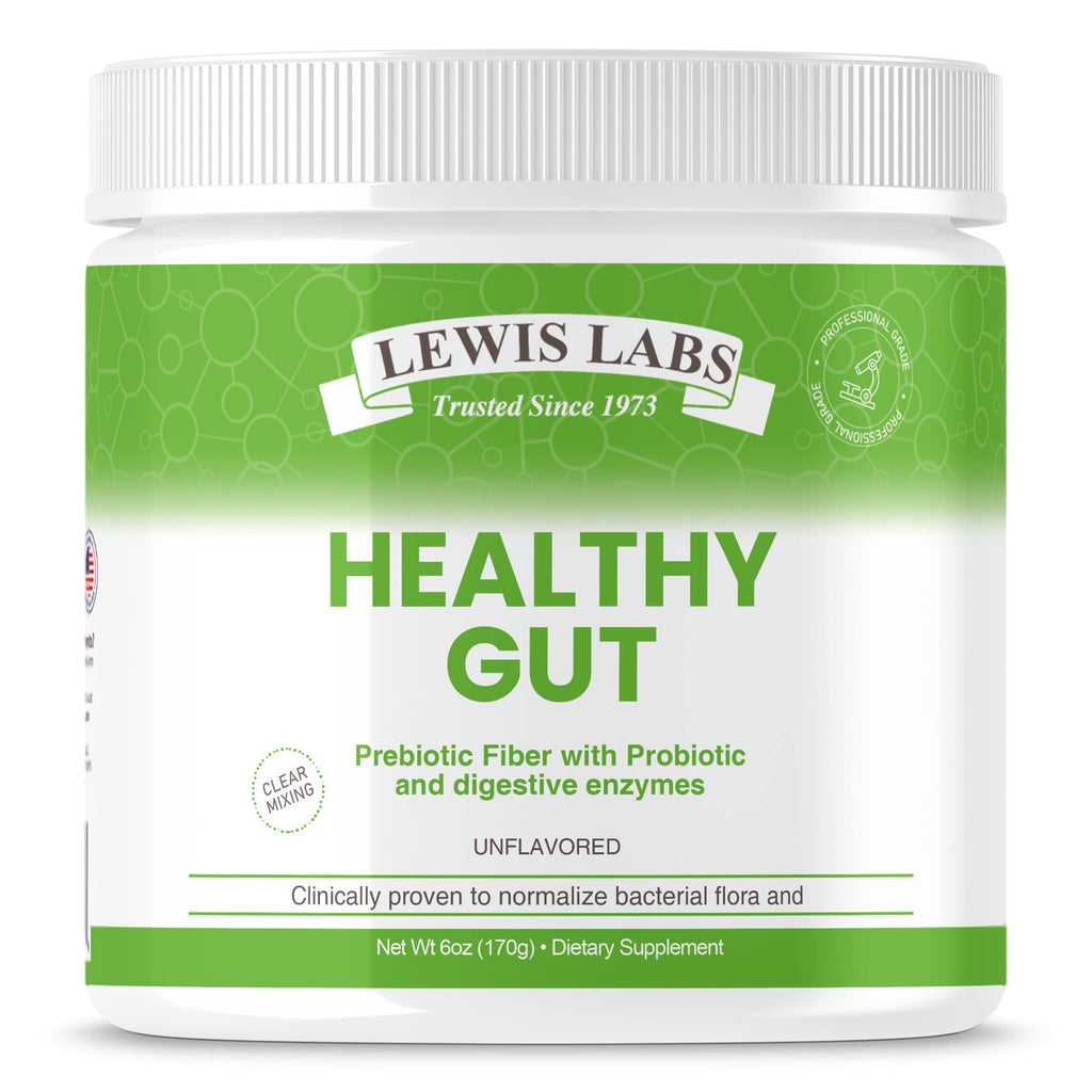 Lewis Labs Healthy Gut Prebiotic Fiber Powder - 6 Ounce