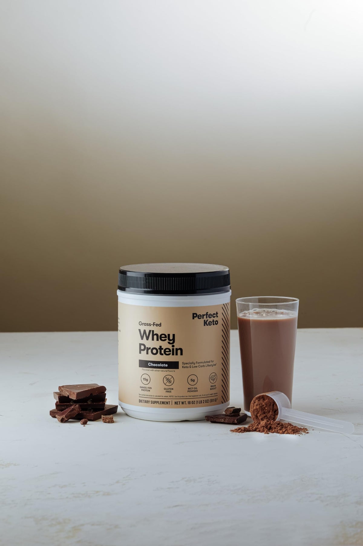 Perfect Keto Whey Isolate Protein Powder Chocolate - 20 Servings - image 5