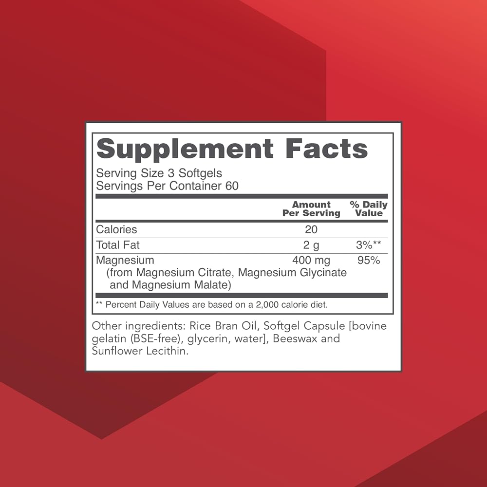 Protocol for Life Balance Magnesium Citrate Plus Glycinate - 180 Softgels - image 2