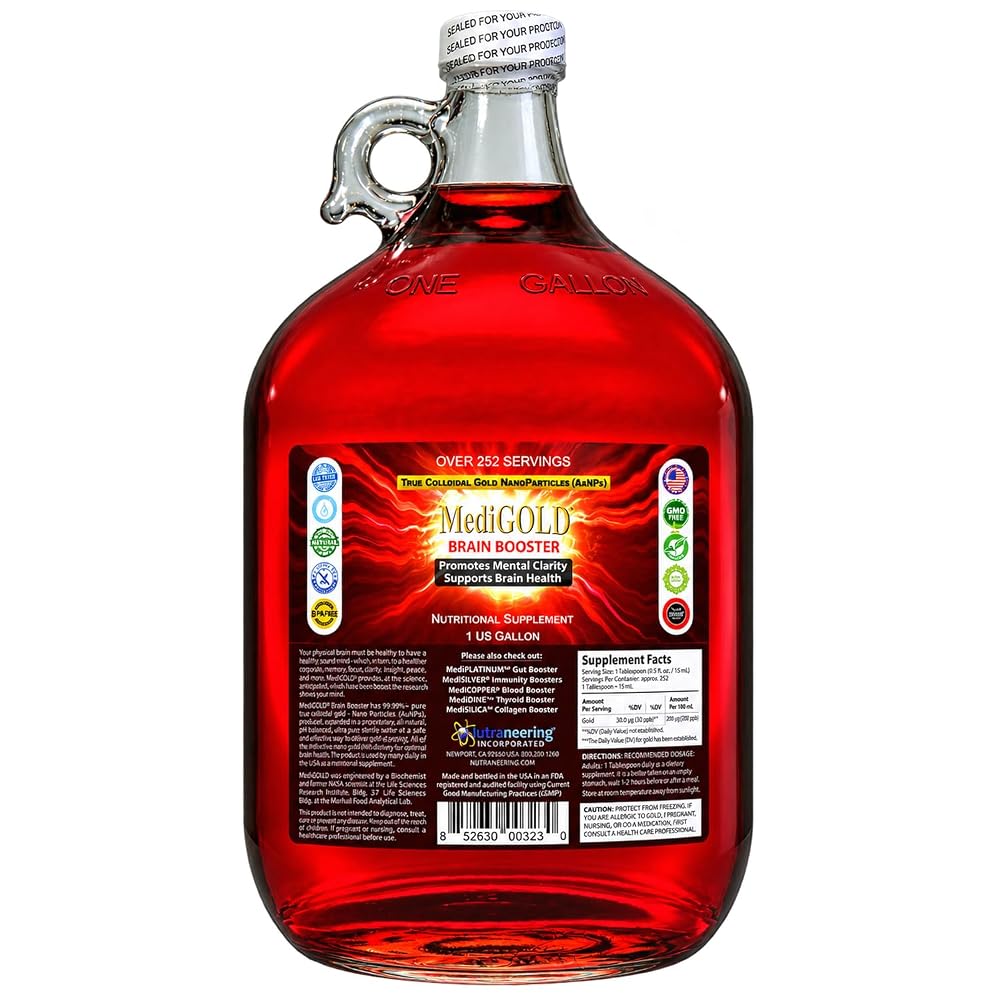 MediGOLD True Colloidal Gold AuNP Supplement - 128 Fl Oz - image 2