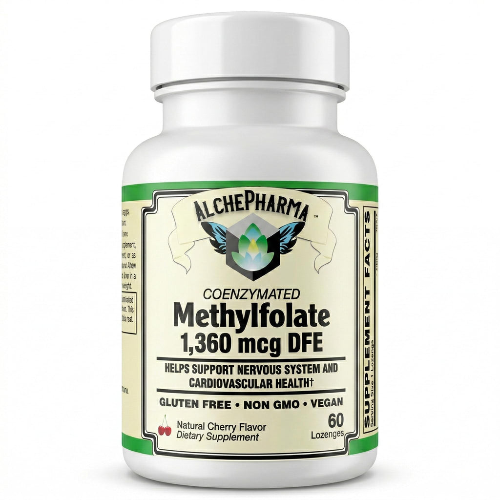 AlchePharma Coenzymated Methylfolate 1,360 mcg DFE - 60 Lozenges