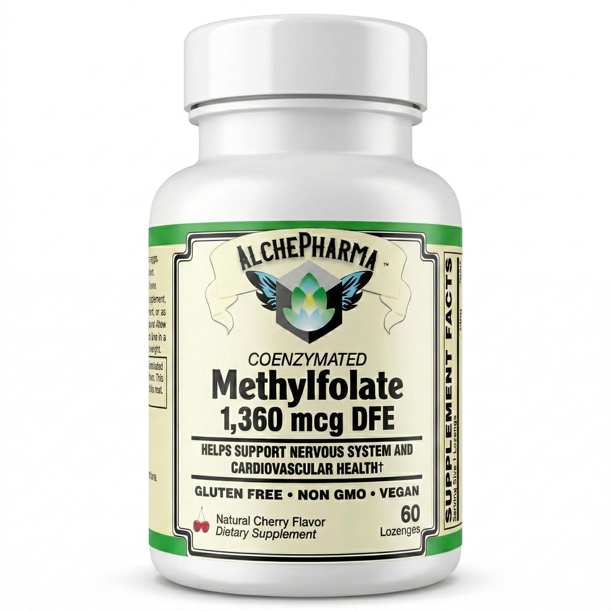AlchePharma Coenzymated Methylfolate 1,360 mcg DFE - 60 Lozenges