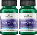 Swanson Iron Citrate 25 mg - 120 Vegetarian Capsules