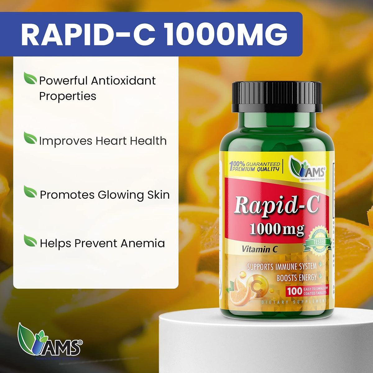 America Medic & Science Rapid-C 500mg Supplement - Vitamin C
