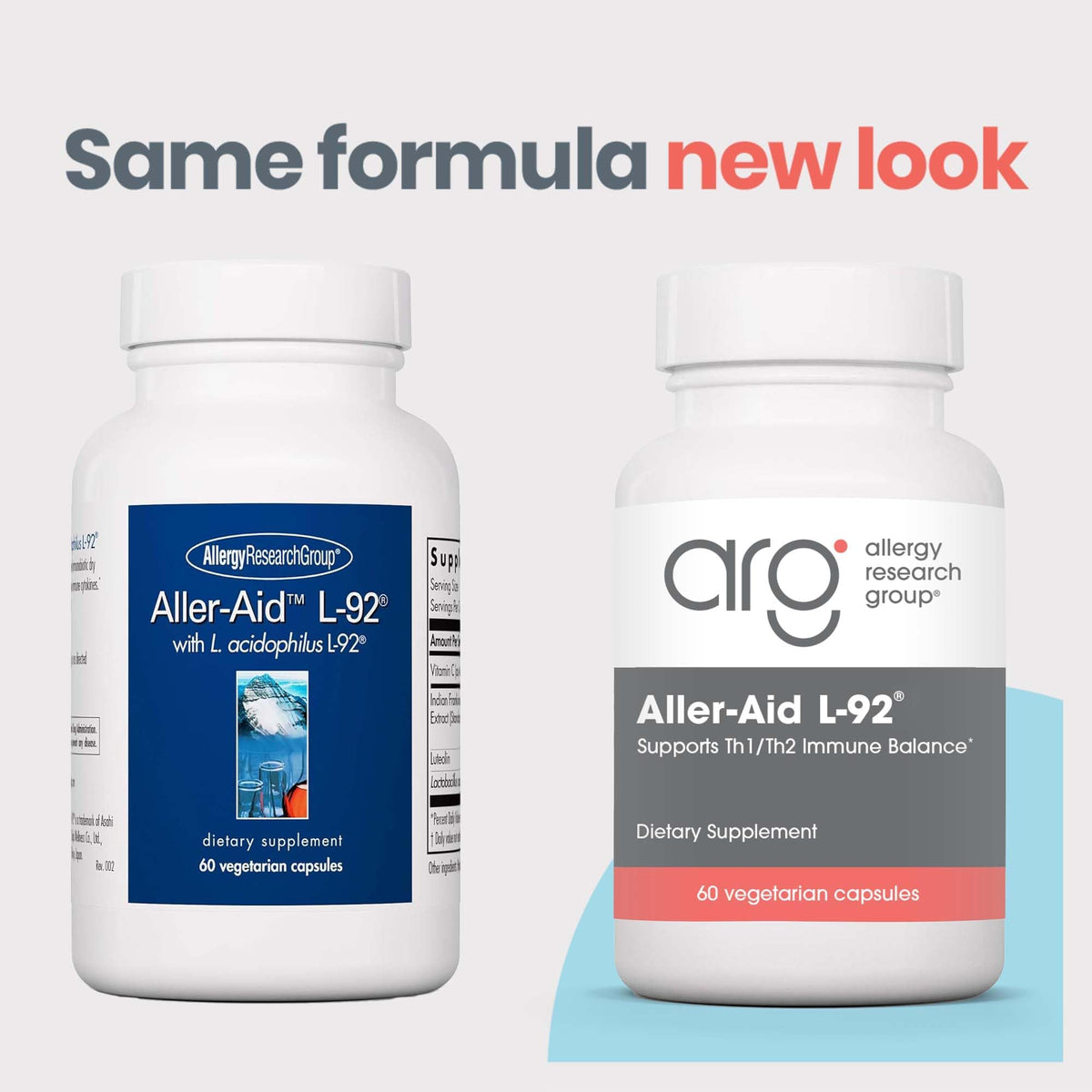 Allergy Research Group Aller-Aid L-92 Postbiotic Immune Capsules - 60 Capsules - image 3