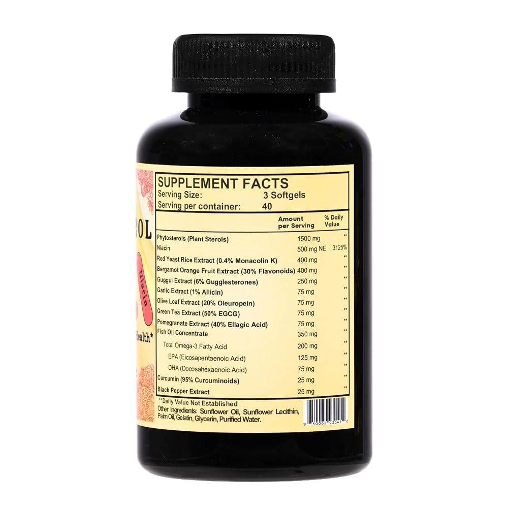Nikoni Advanced Cholesterol Support 3600 mg Plant Sterols