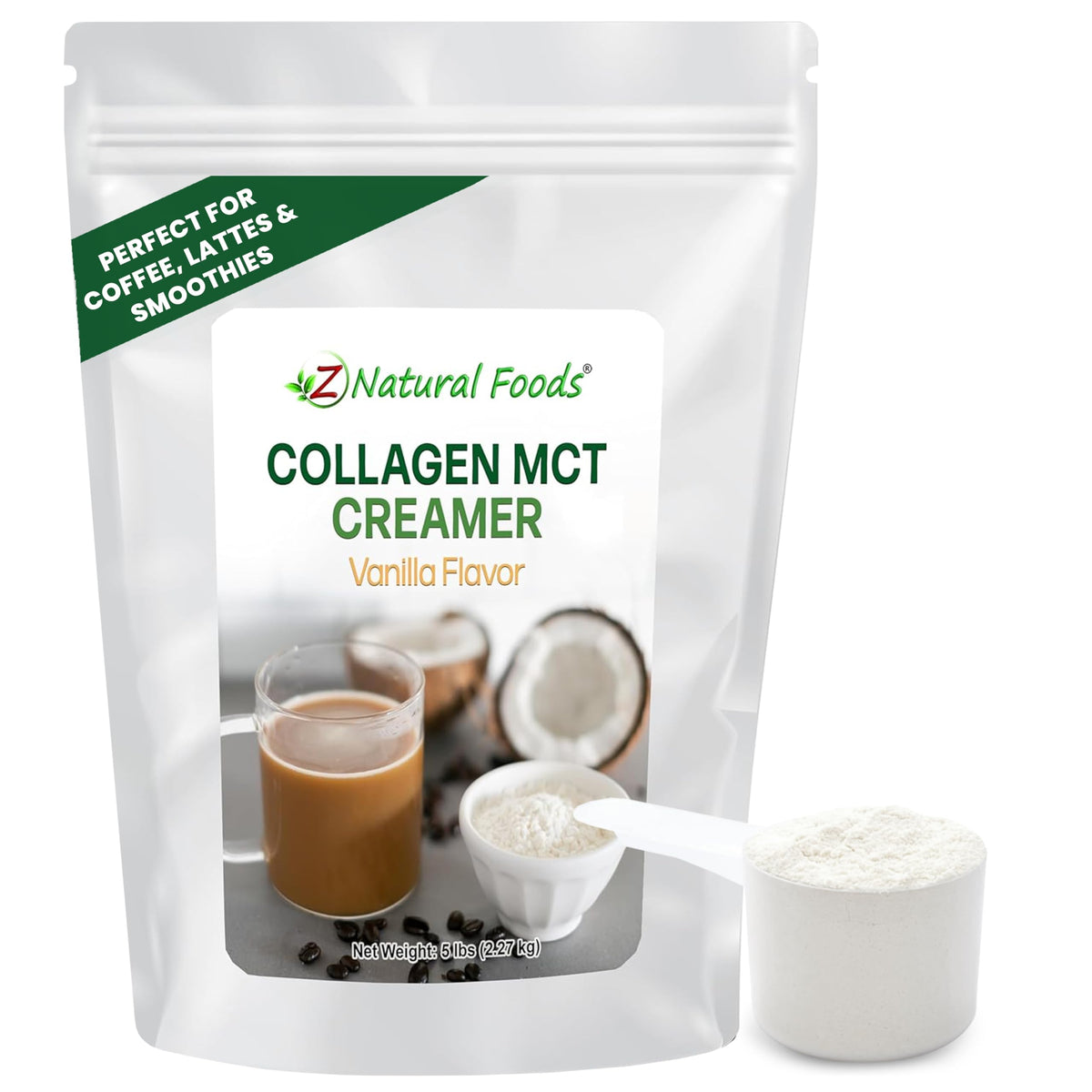 Z Natural Foods Collagen MCT Oil Creamer Powder - Keto & Paleo