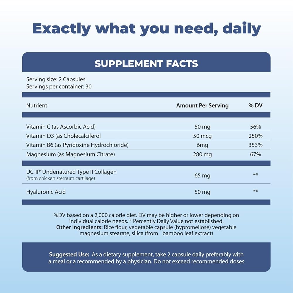 Michelle Peiret Mobility Magnesium Collagen Supplement - 60 Capsules - image 6
