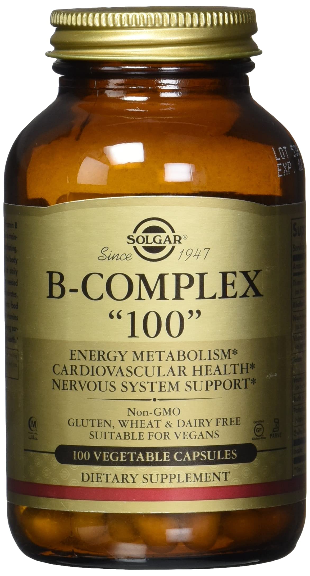 Solgar B-Complex 100 - 100 Vegetable Capsules