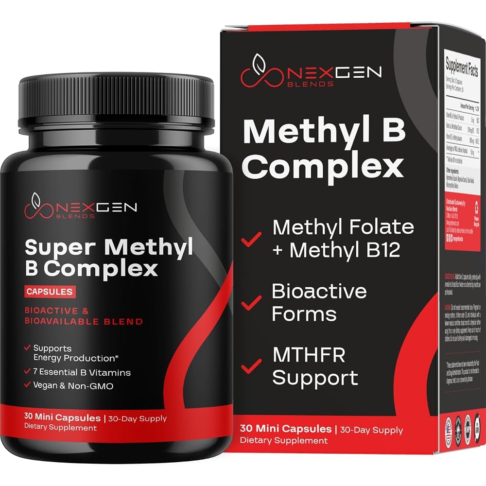 NEXGEN BLENDS Methylated B Complex Vitamin Supplement - Bioactive
