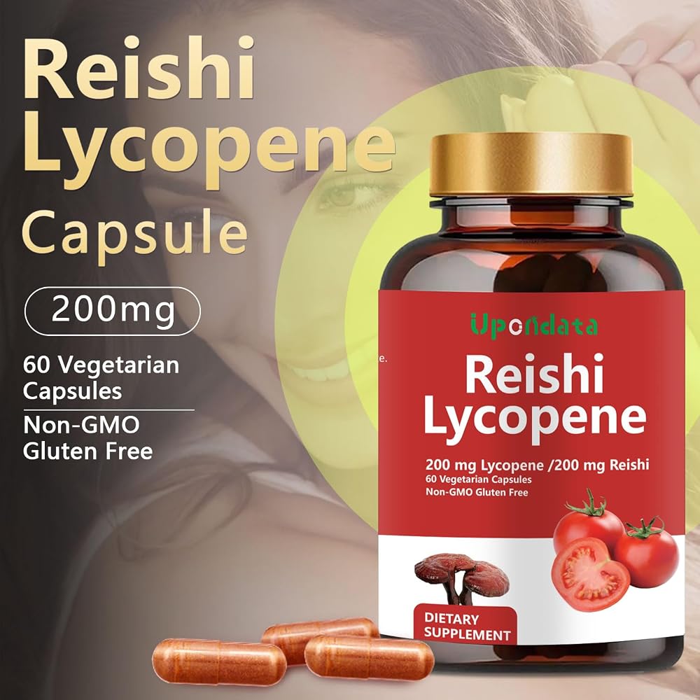 Upondata Lycopene 200mg with Reishi Mushroom - 60 Capsules - image 2