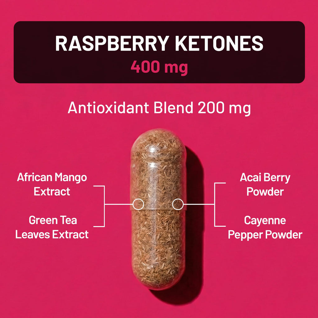 NatureWise Raspberry Ketones Plus with Green Tea Extract - 120 Capsules - image 3