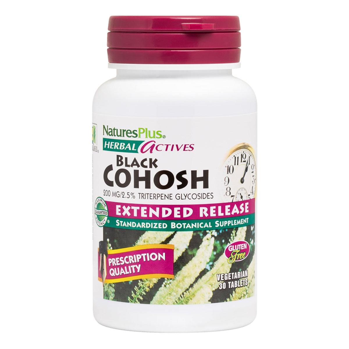 NaturesPlus Herbal Actives Black Cohosh - 30 Tablets