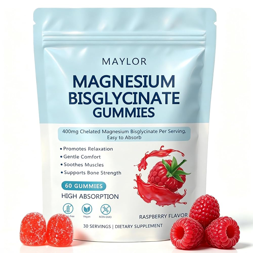 MAYLOR Magnesium Bisglycinate Gummies - 60 Gummies