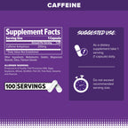 FINAFLEX Pure Caffeine Capsules for Energy & Focus - 100 Capsules - image 2