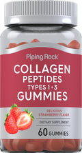 Piping Rock Collagen Gummies Type 1 and 3 - 60 Count