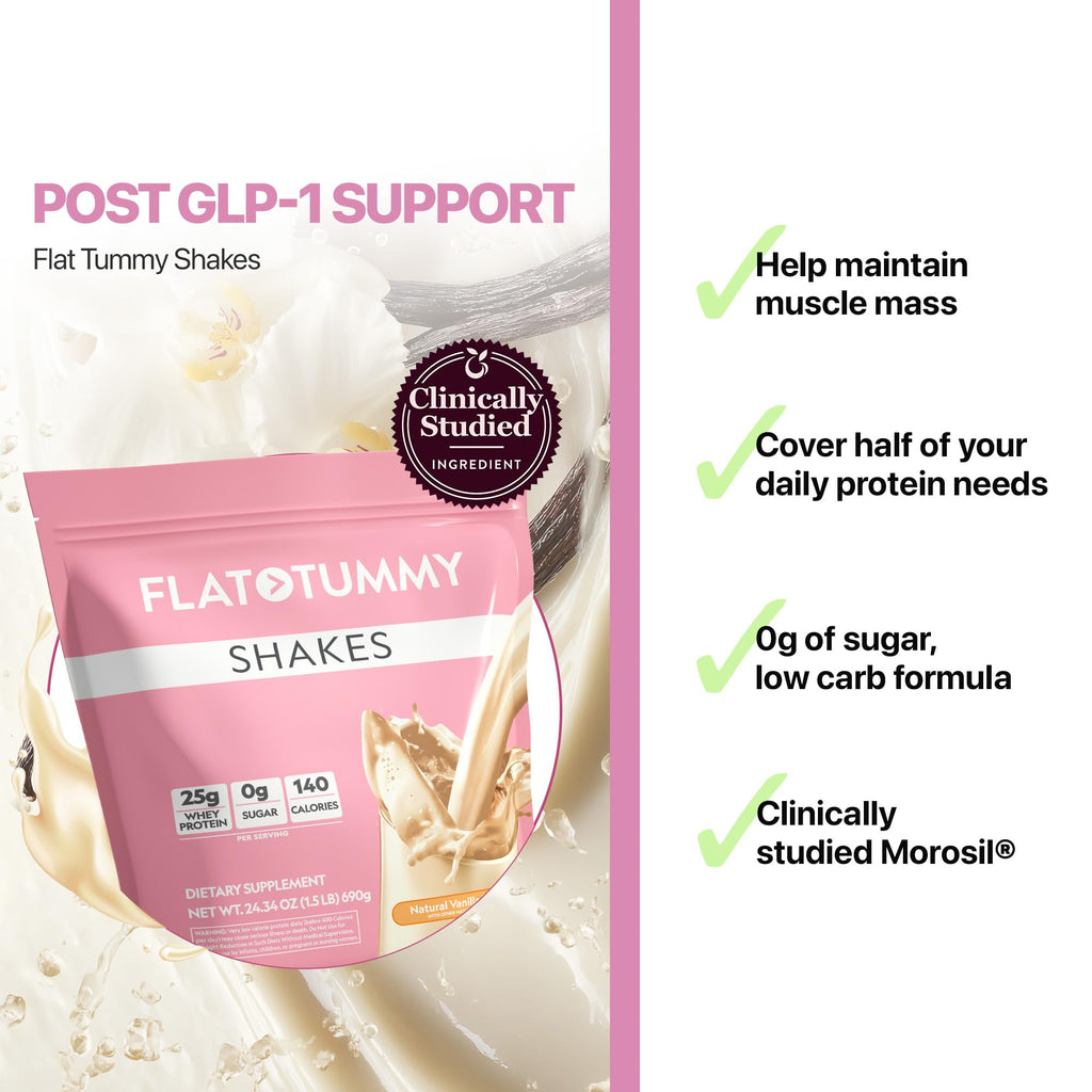 Flat Tummy Vanilla Meal Replacement Shake - 20 Servings - image 5