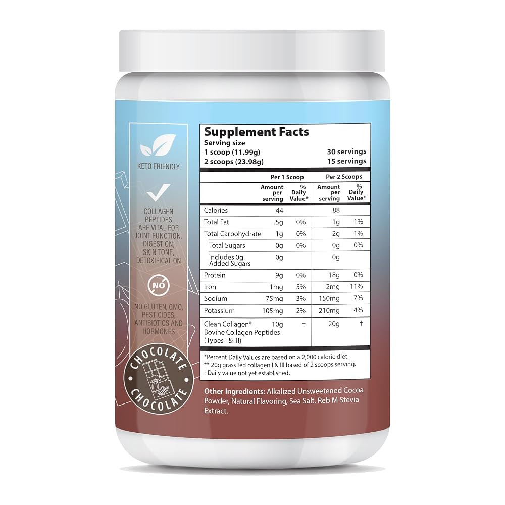 ABOUT YOUR COLLAGEN Chocolate Peptides Powder