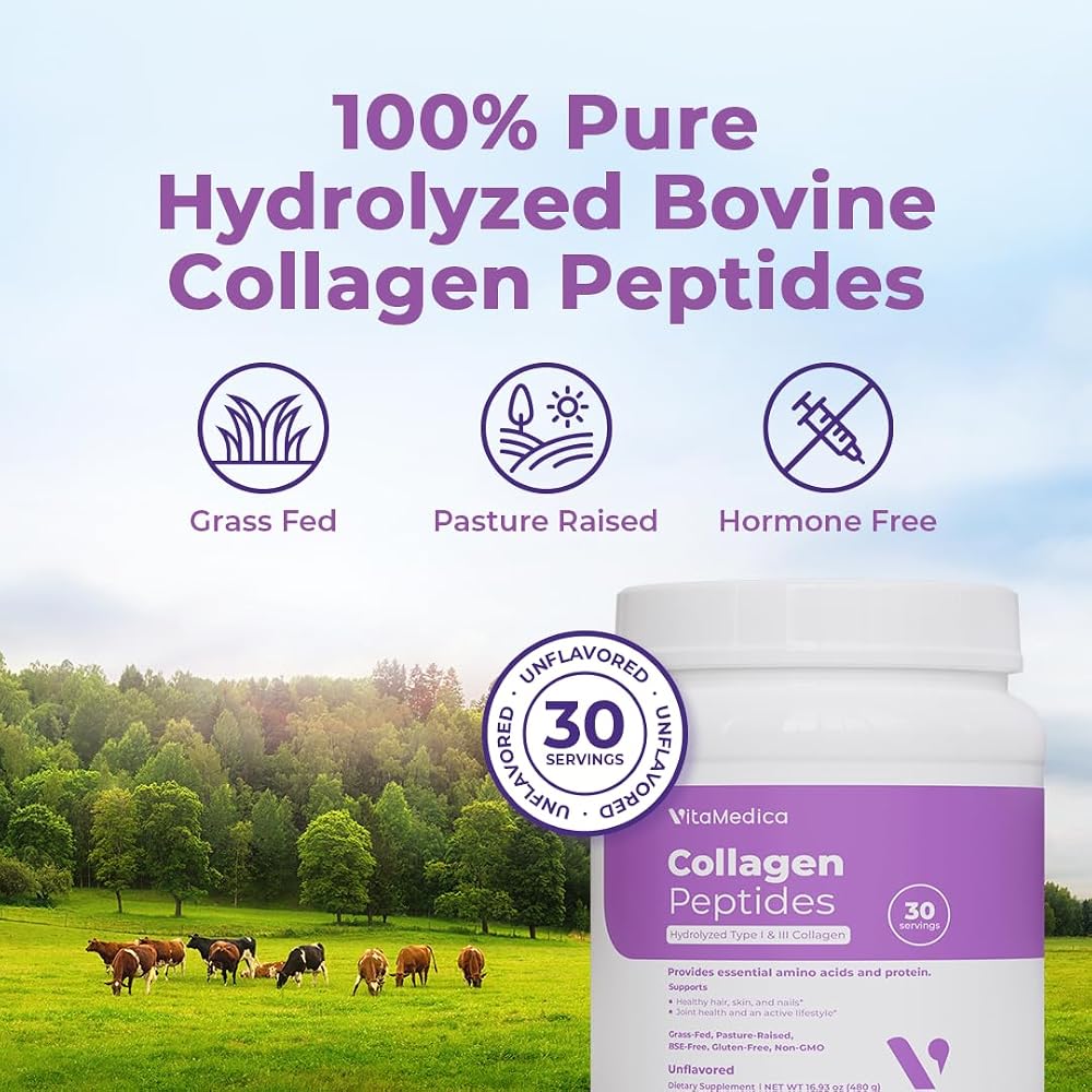 VitaMedica Collagen Peptides Powder Hydrolyzed Types I & III - 2 Pack - image 5