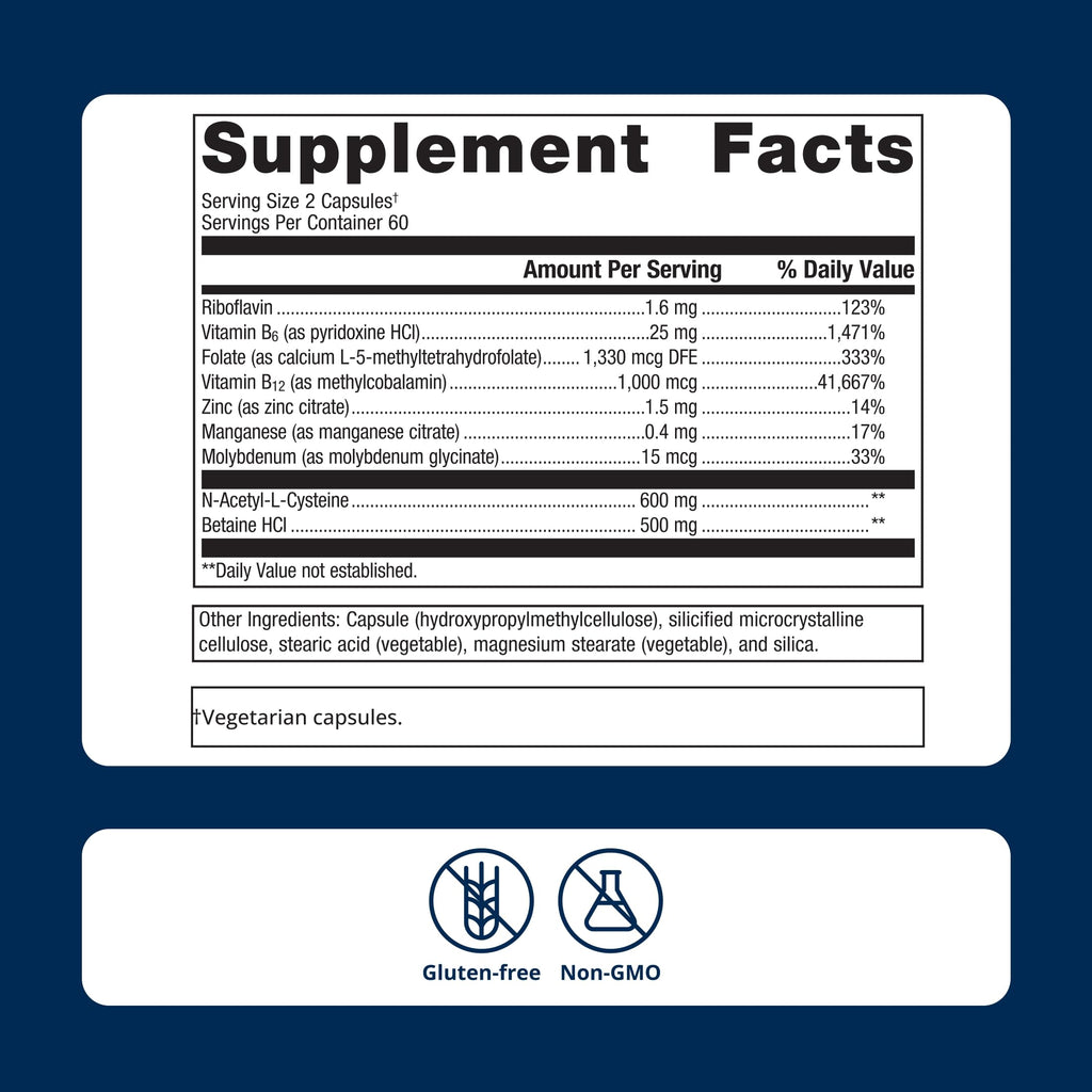 Metagenics MethylCare L-Methylfolate 5-MTHF & Methyl B12 - 120 Capsules - image 6