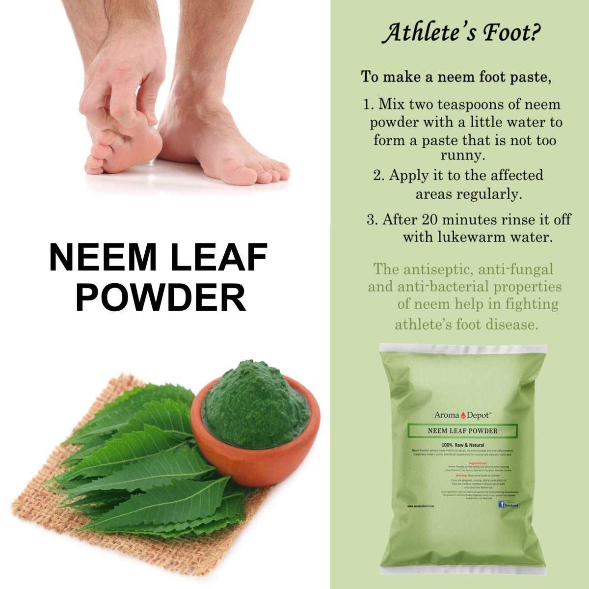 Aroma Depot Neem Leaf Powder - 16 oz - image 5