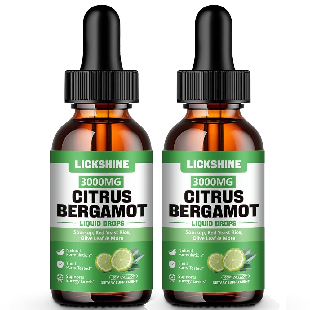 lickshine Citrus Bergamot Liquid Drops 3000mg - 2 Pack
